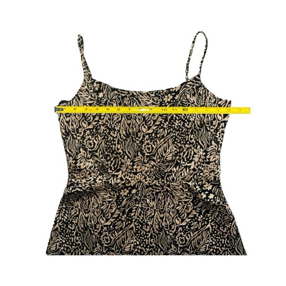 Vintage Jessica Howard Petite Black & Tan Abstract Pattern Fit & Flare Dress - Picture 10 of 11